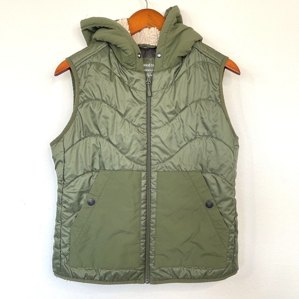 United By Blue Women Hooded Vest M Running Wall Granola Full Zip Hike Layering - Picture 4 of 15